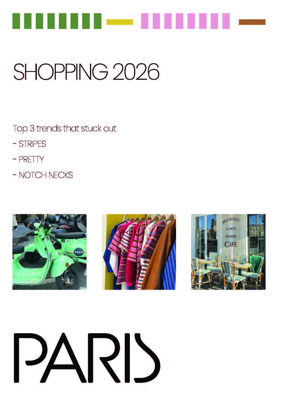 Paris Shop Report